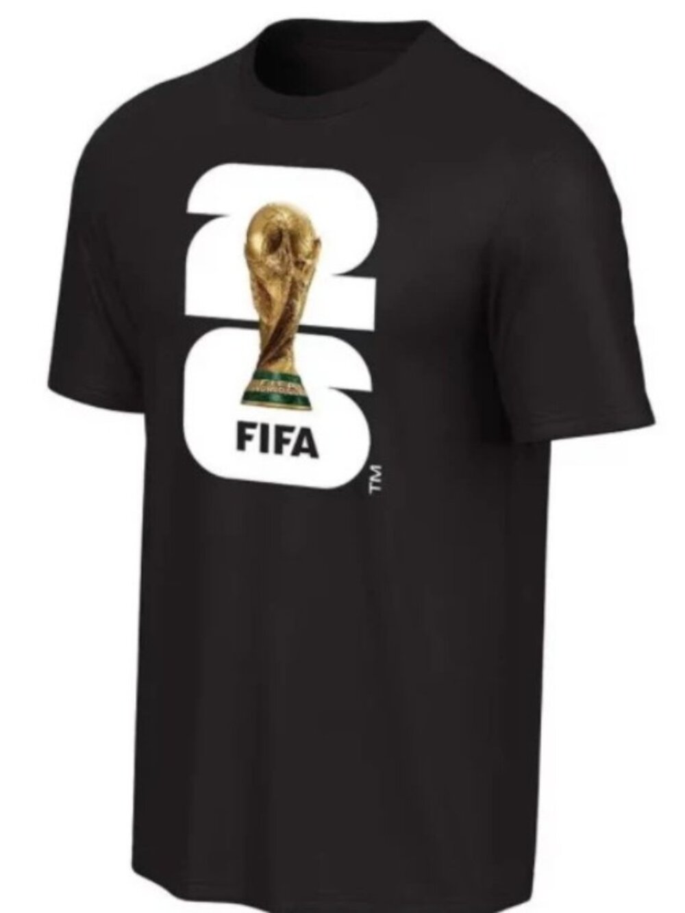 Official FIFA 2026 World Cup Trophy T-Shirt Black XL NWT Licensed Soccer Fan Tee